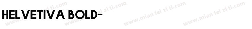 helvetiva bold字体转换